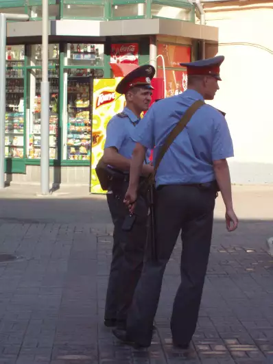 Militsiya aka police in St. Petersbourg