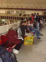 Brasov bus station, leaving Romania