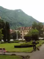 Brasov is in Transilvania surrounded by mountains
