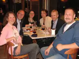 From the left Kari Hannus, his wife, and his friends from Pori in Barcelona From the left Kari Hannus, his wife, and his friends from Pori in Barcelona