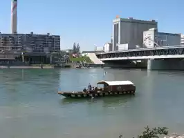 The only ecological ferry for crossing Rhein; no  engine and no hurry.