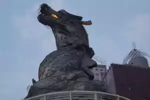 Somebody forgot to turn the lights off in the dragons mouth