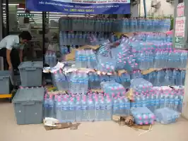 Plastic bottle mountains waiting to be sold to thirsty tourists and ending up to decorate junkyards and beaches