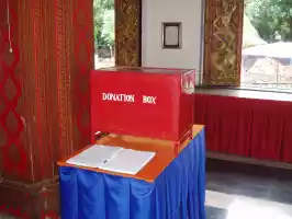 Donation box is an essential part of every temple