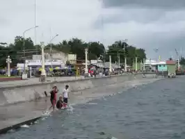 Locals swimming