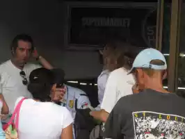 The obligatory firearms check in a supermarket