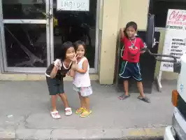 These local girls insisted that we take this photo