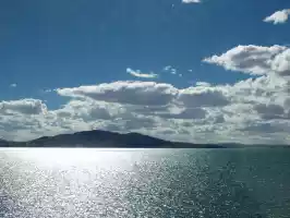 A lake on the train trip from China to Tibet