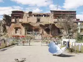 A less tantric place with solar water heater