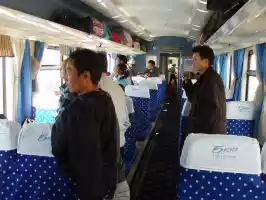Chinese sightseers, all other tourists were Chinese