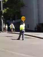 OZ (Aussie) style human traffic sign