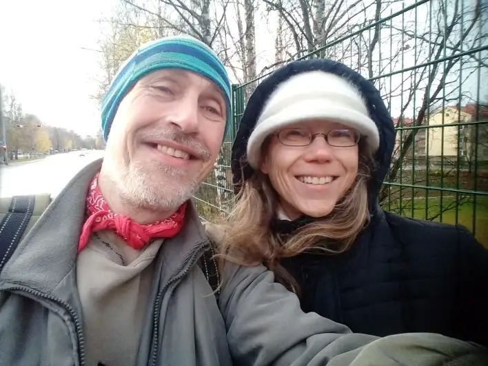 Going to get a warmer coat for PÃ?ivi